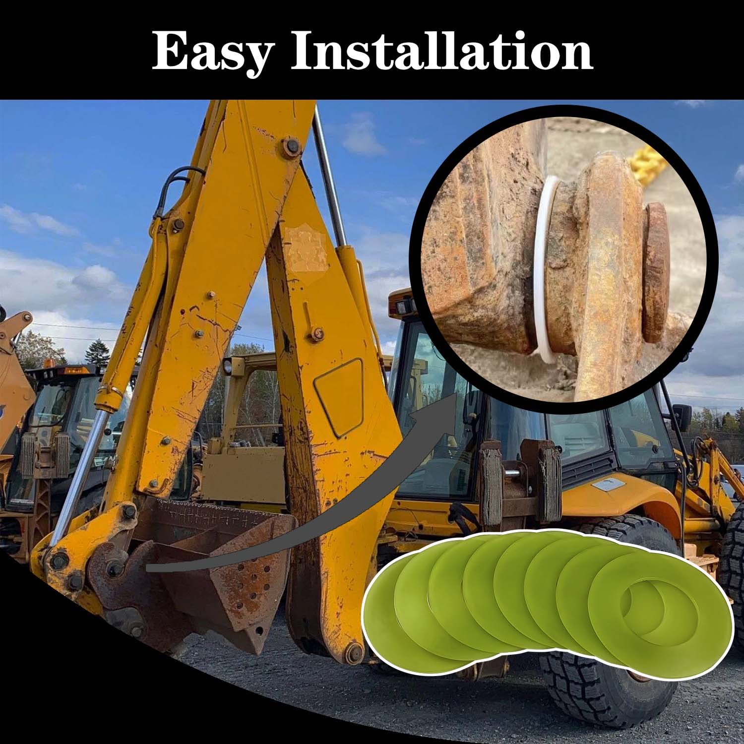Amazon.com: GYUPTRK 8 x 35mm Bucket Pin Shim Kit for Excavator and
